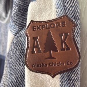 Alaska Chicks Co Hooded Flannel Shacket